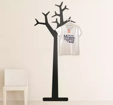sticker porte manteau - TenStickers