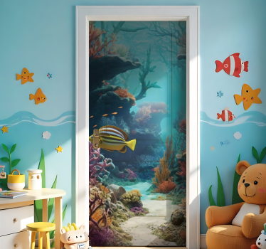 Sticker porte océan pour chambre d'enfant - TenStickers