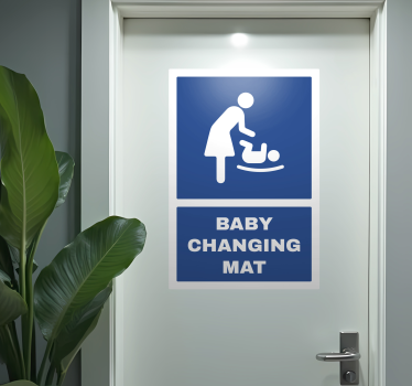 Sticker porte baby changing mat - TenStickers