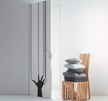 Sticker porte terrifiant - TenStickers