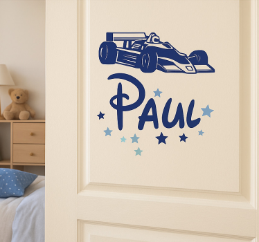 Sticker porte voiture personnalisée avec nom - TenStickers