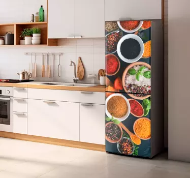 Sticker frigo bols d'épices - TenStickers