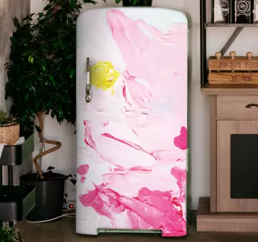Sticker frigo éclaboussure de couleur abstraite - TenStickers