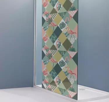 Sticker pour Paroi de Douche Jungle tropicale - TenStickers