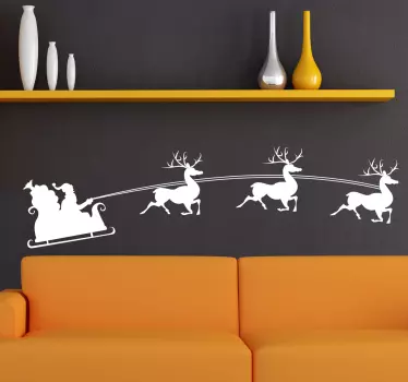 Sticker rennes Père Noël - TenStickers