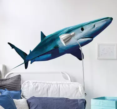 Sticker requin géométrique - TenStickers