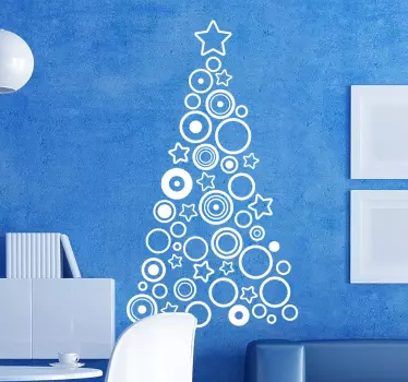 Sticker sapin de noel formes - TenStickers