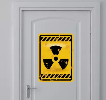 Sticker signal radioactif - TenStickers