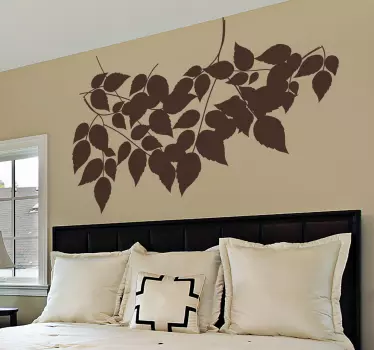 Sticker silhouette feuilles - TenStickers