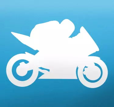 Sticker silhouette motard - TenStickers