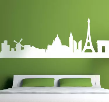 Sticker silhouette Paris - TenStickers