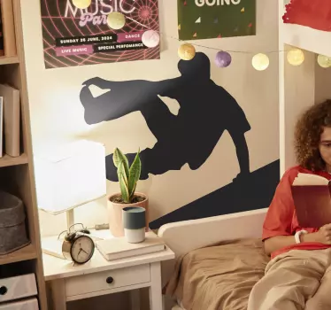 Sticker silhouette parkour - TenStickers