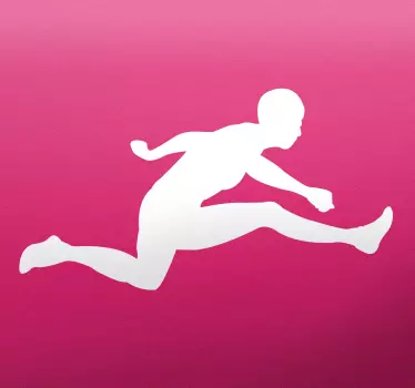 Sticker silhouette saut de haies - TenStickers