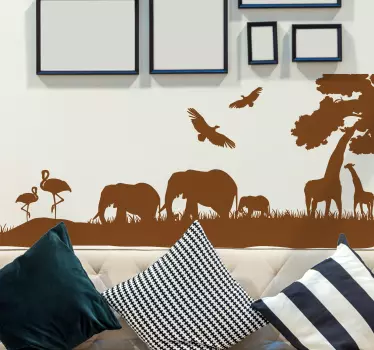 Sticker silhouette savane - TenStickers