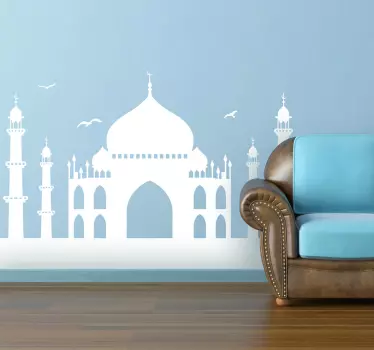 Sticker silhouette Taj Mahal - TenStickers