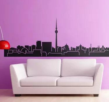Sticker skyline Berlin - TenStickers
