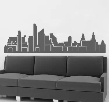 Sticker skyline liverpool - TenStickers