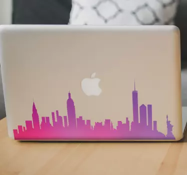 Laptop sticker skyline New York PC - TenStickers
