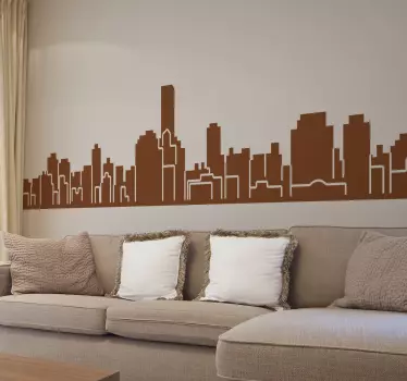 Sticker skyline Palerme - TenStickers