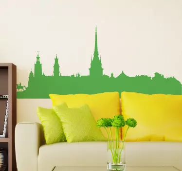 Sticker skyline Stockholm - TenStickers