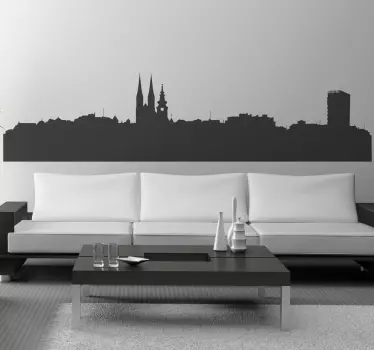 Sticker skyline Zagreb - TenStickers