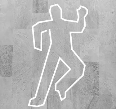 Sticker sol scène de crime - TenStickers