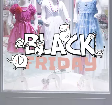Sticker black friday Événement de vente black friday - TenStickers