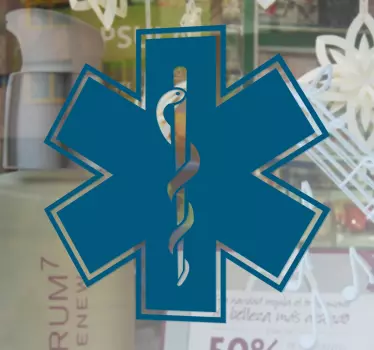 Sticker symbole pharmacie serpent - TenStickers