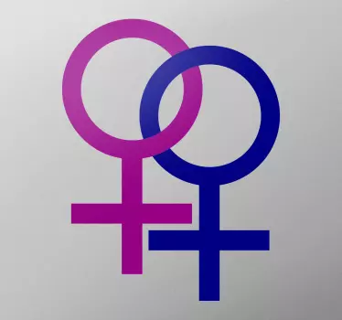 Sticker 2 symboles féminin - TenStickers