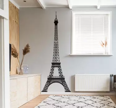 Sticker Paris Tour Eiffel monochrome - TenStickers