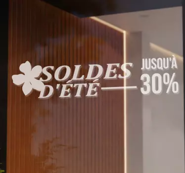 Autocollant pour vitrine soldes d'été - TenStickers