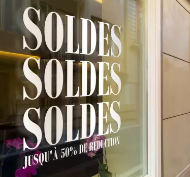 Autocollant pour vitrine ventes en magasin - TenStickers