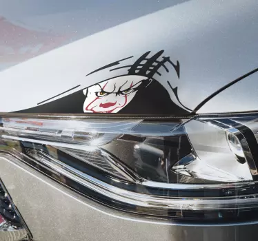 Autocollant voiture clown - TenStickers