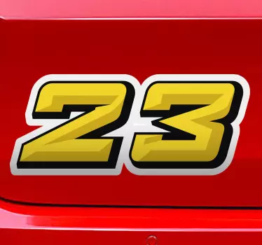 Sticker voiture de course personnalisé - TenStickers