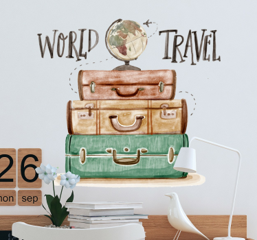 Sticker voyage valises - TenStickers