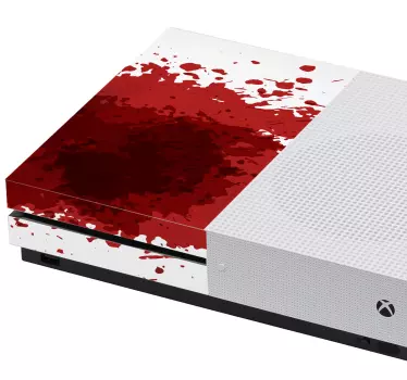 Sticker xbox couverture Éclaboussure cramoisie - TenStickers