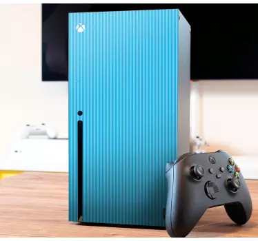 Sticker xbox enveloppé rayé azure - TenStickers