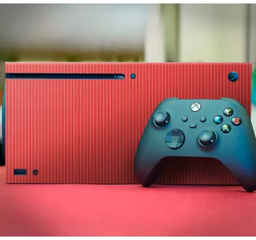 Sticker xbox manette géométrique rouge - TenStickers