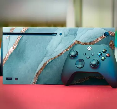 Sticker Xbox marbre veiné blanc - TenStickers