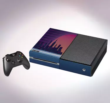 Sticker xbox paysage urbain au coucher de soleil - TenStickers