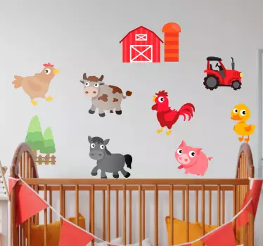 Stickers animaux de la ferme - TenStickers