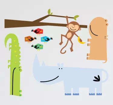 Stickers animaux savane - TenStickers