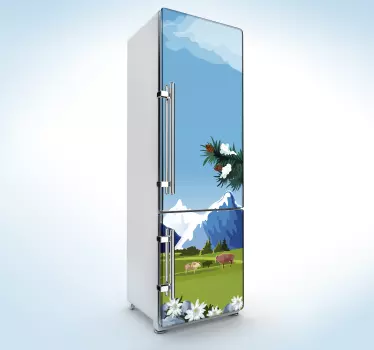 Sticker Maison Horizon Suisse - TenStickers