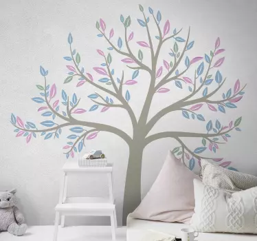 stickers muraux arbre printemps jardin - TenStickers