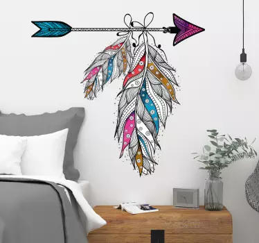 Sticker Mural motifs flèche chambre - TenStickers