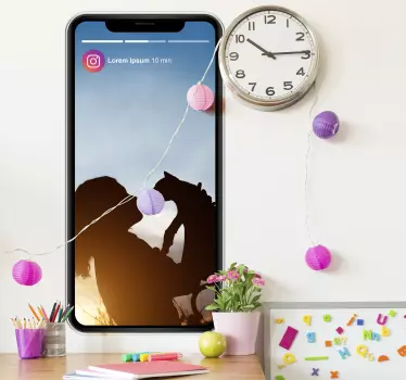 Sticker Original Story insta avec photo - TenStickers