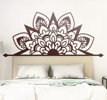 stickers voiture fleurs Beau style de fleur de mandala - TenStickers
