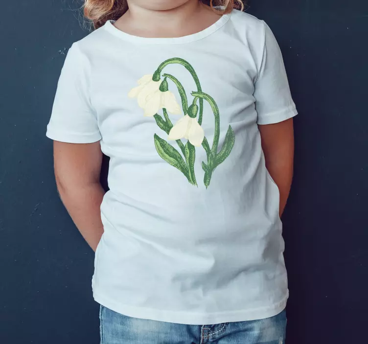 T-shirt fleur blanche de printemps - TenStickers