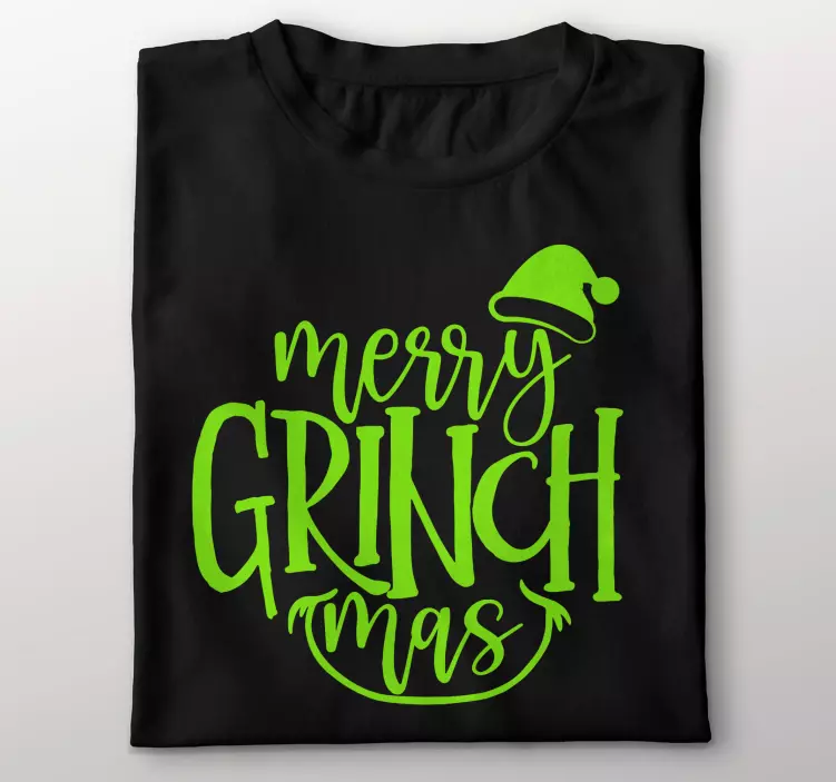 Tee shirt noel Joyeux grinchmas design original - TenStickers