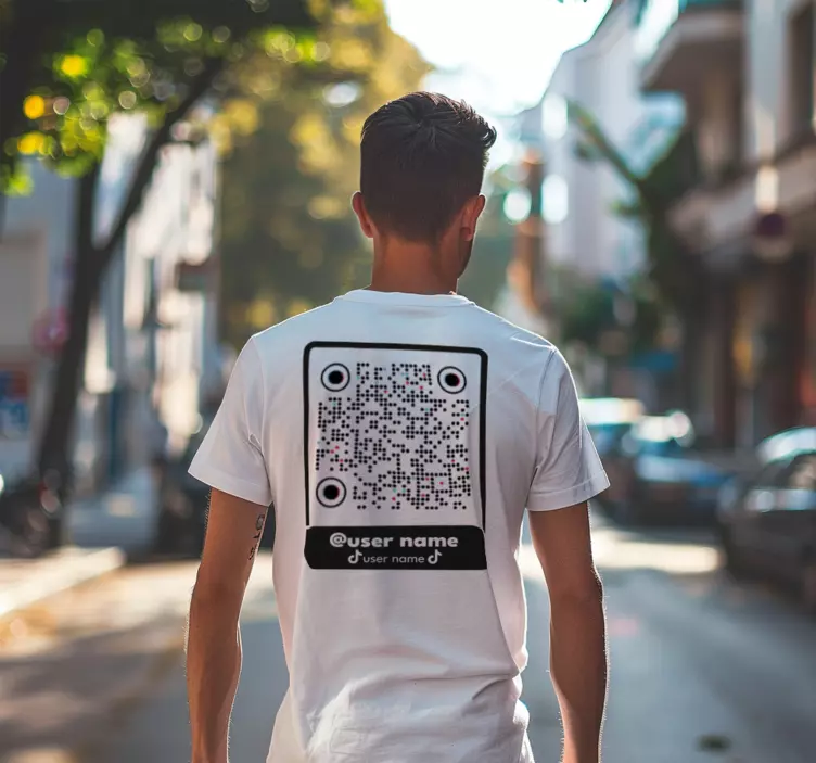T-shirt QR code pour Tiktok - TenStickers